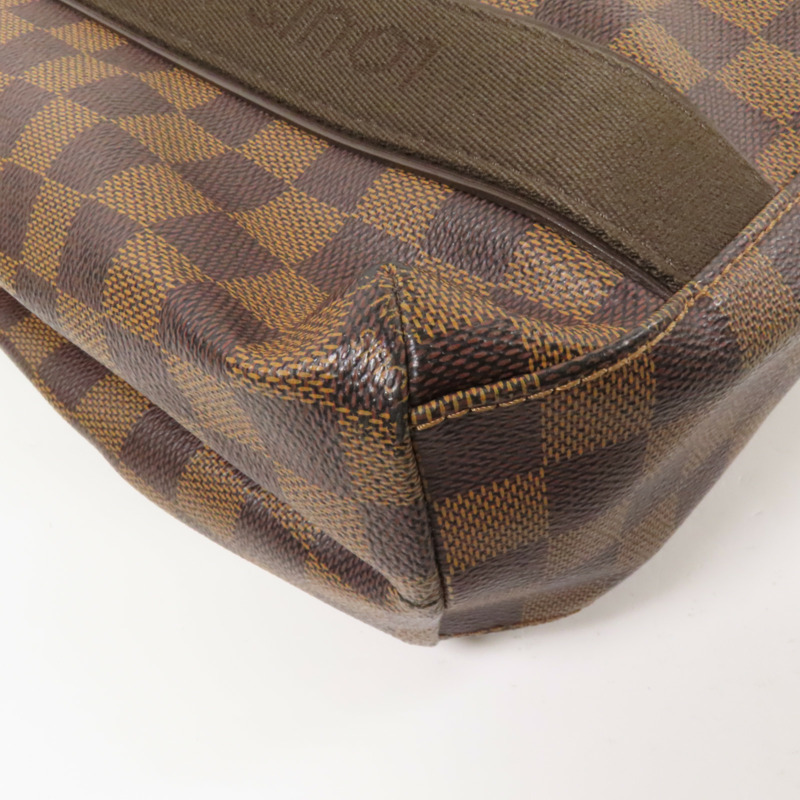 LOUIS VUITTON Damier Beaubourg金扣肩背袋棕色-9