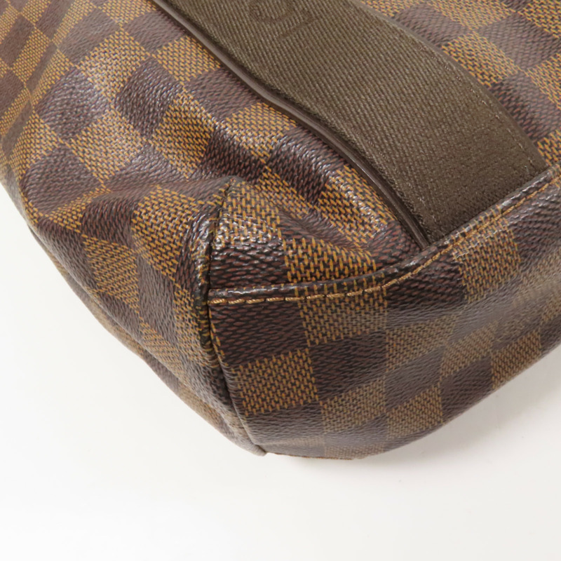 LOUIS VUITTON Damier Beaubourg金扣肩背袋棕色-11