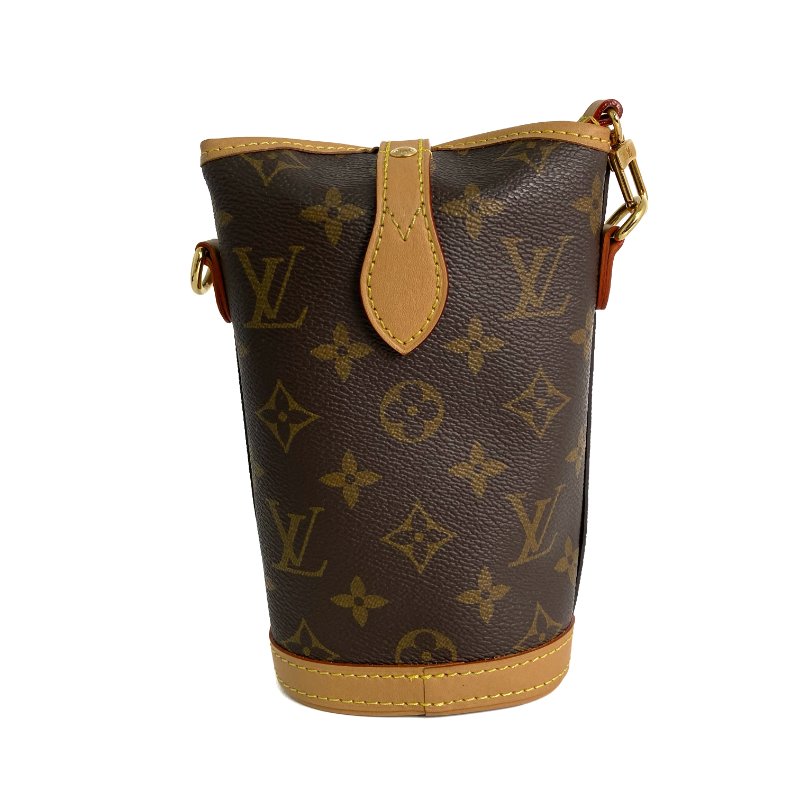 △ Louis Vuitton 路易威登 Brown Coated Canvas Monogram Fold Me Pouch Shoulder Bag M80874 啡色塗層帆布經典老花肩背袋 - 257020976-1