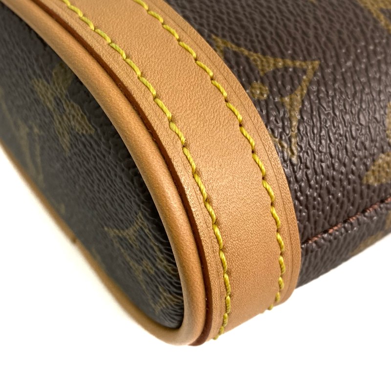 △ Louis Vuitton 路易威登 Brown Coated Canvas Monogram Fold Me Pouch Shoulder Bag M80874 啡色塗層帆布經典老花肩背袋 - 257020976-6