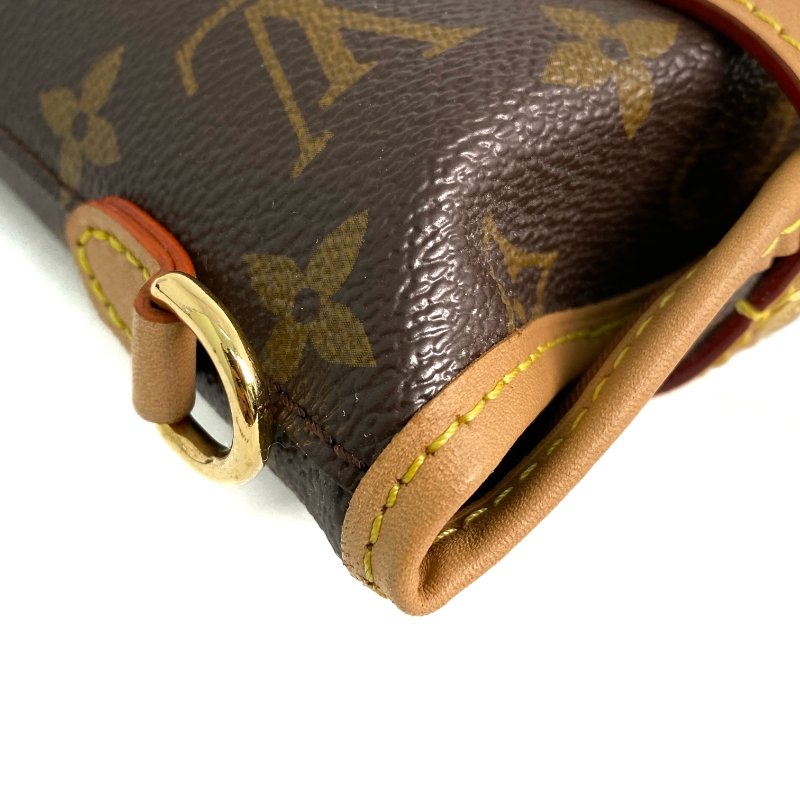 △ Louis Vuitton 路易威登 Brown Coated Canvas Monogram Fold Me Pouch Shoulder Bag M80874 啡色塗層帆布經典老花肩背袋 - 257020976-7