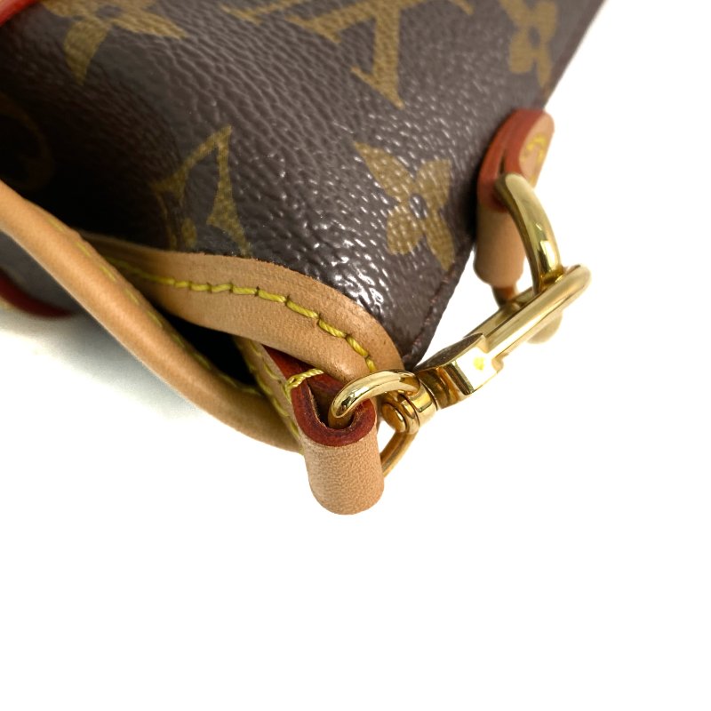 △ Louis Vuitton 路易威登 Brown Coated Canvas Monogram Fold Me Pouch Shoulder Bag M80874 啡色塗層帆布經典老花肩背袋 - 257020976-8