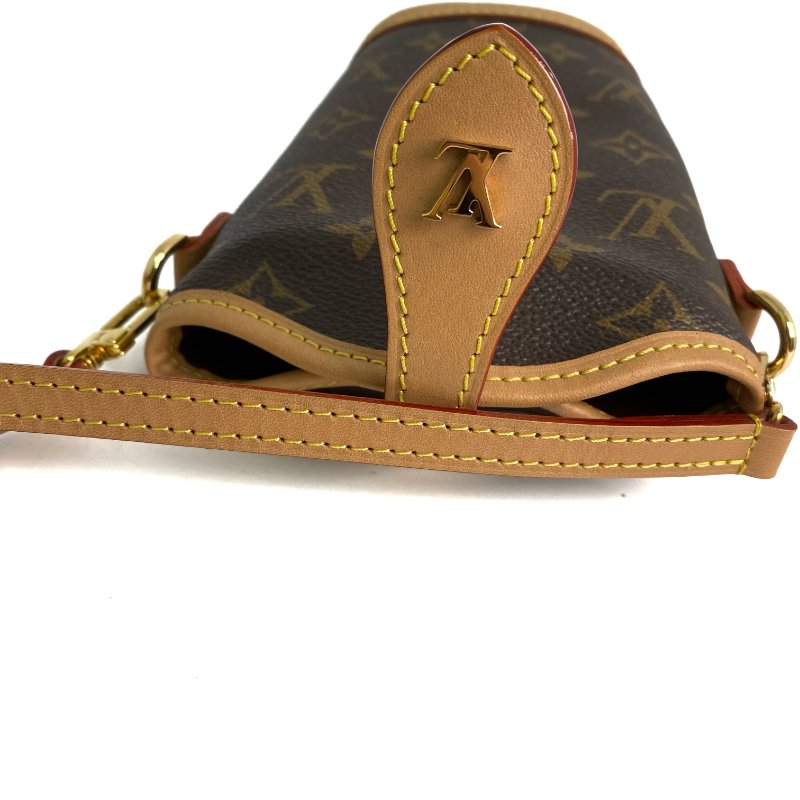 △ Louis Vuitton 路易威登 Brown Coated Canvas Monogram Fold Me Pouch Shoulder Bag M80874 啡色塗層帆布經典老花肩背袋 - 257020976-11