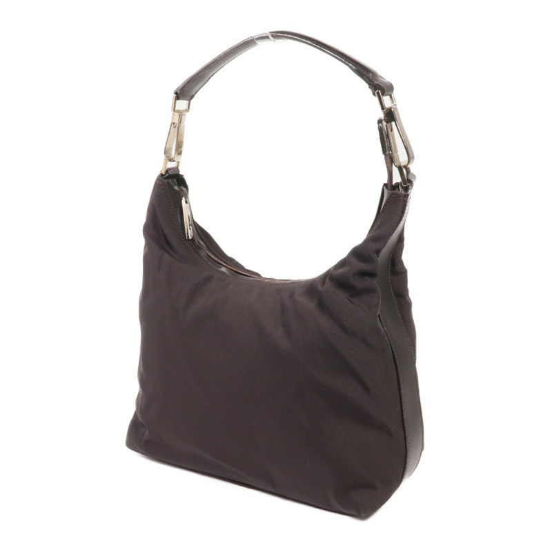 GUCCI 尼龍Handbag銀扣肩背袋-2