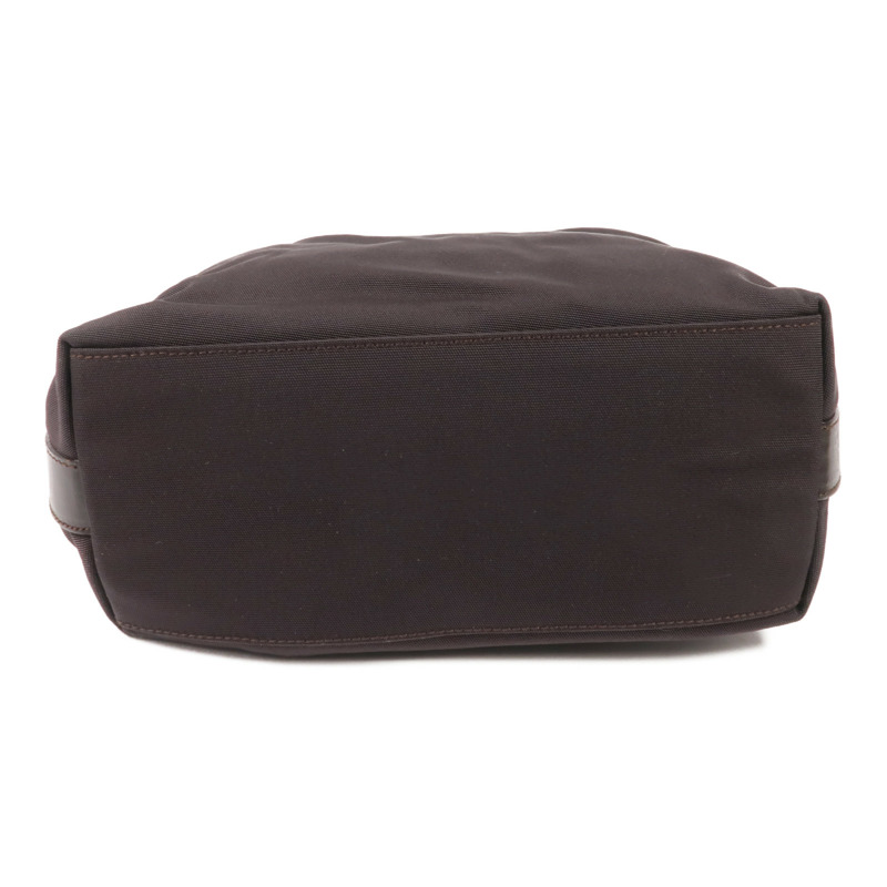 GUCCI 尼龍Handbag銀扣肩背袋-3