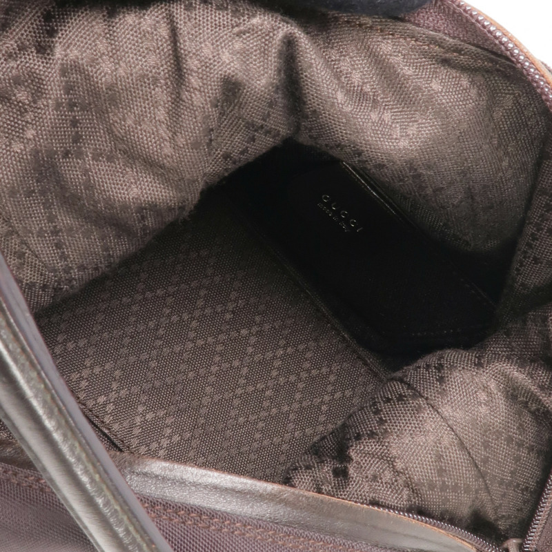 GUCCI 尼龍Handbag銀扣肩背袋-12