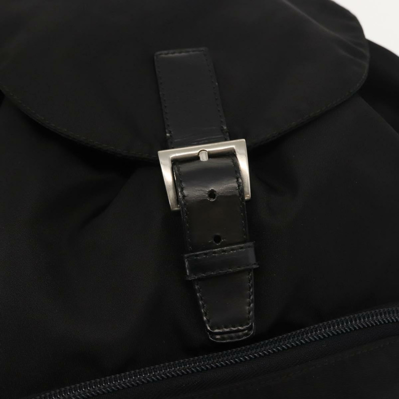 【日本直送】PRADA 雙肩包 尼龍 黑色 銀色 正品 121320-8