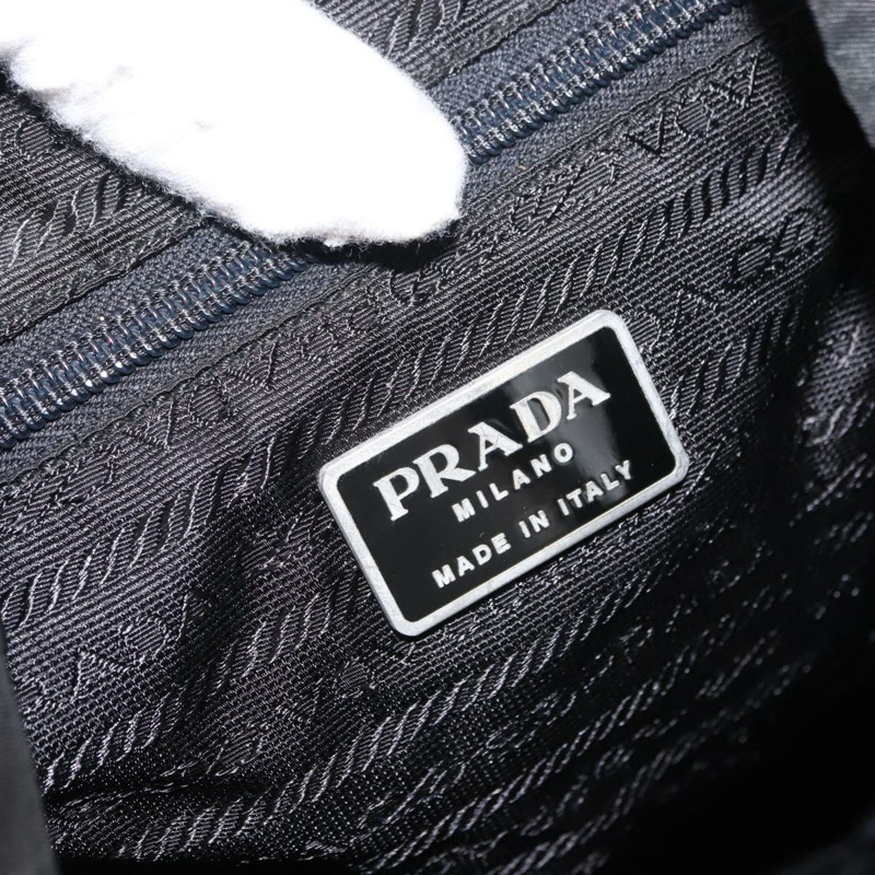 【日本直送】PRADA 雙肩包 尼龍 黑色 銀色 正品 121320-20