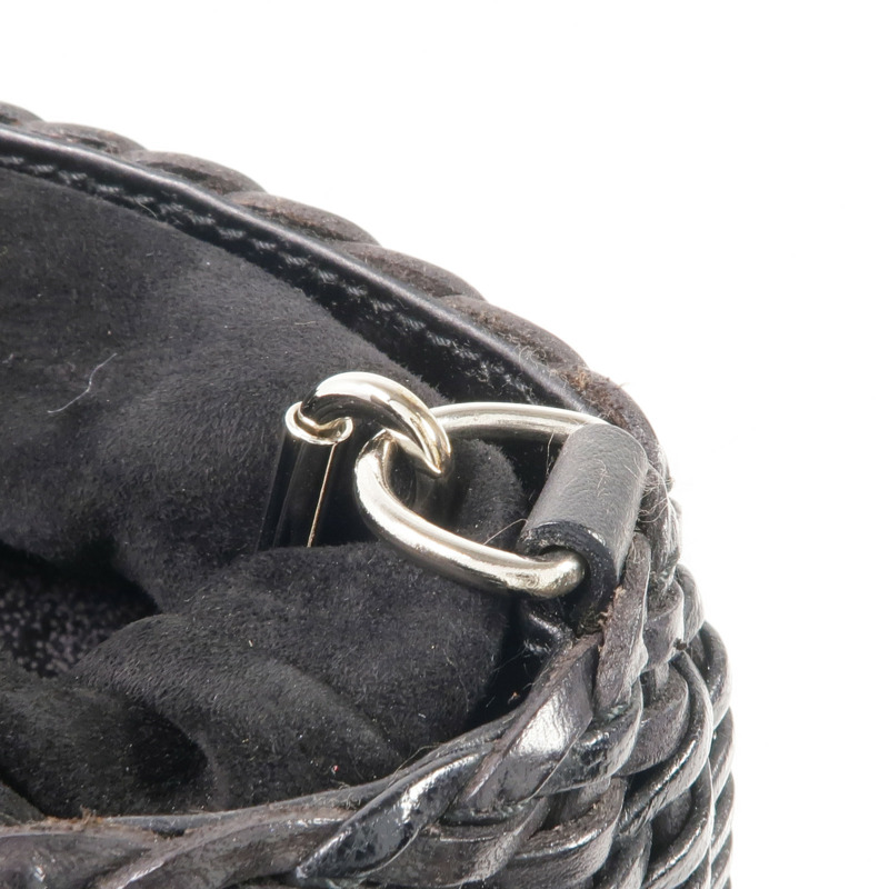 GUCCI 牛皮皮革Chain Shoulder Bag銀扣鏈帶肩背袋-14