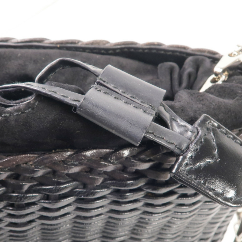 GUCCI 牛皮皮革Chain Shoulder Bag銀扣鏈帶肩背袋-15