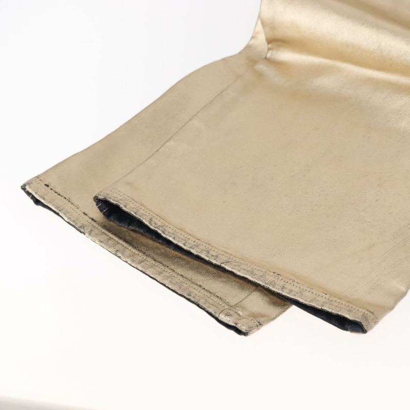 【日本直送】路易威登牛仔褲 塗層牛仔布 金色 LV 正品 128537-4