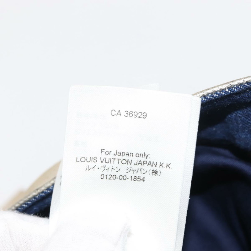 【日本直送】路易威登牛仔褲 塗層牛仔布 金色 LV 正品 128537-8