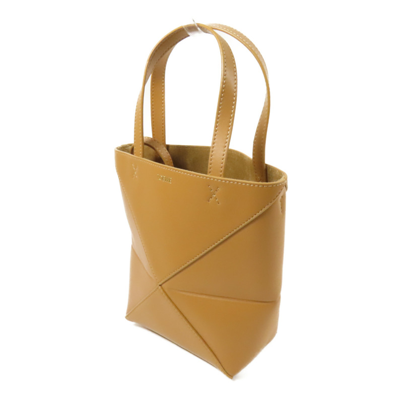 LOEWE 牛皮皮革Puzzle Mini Fold Bag金扣手挽肩背兩用袋-2