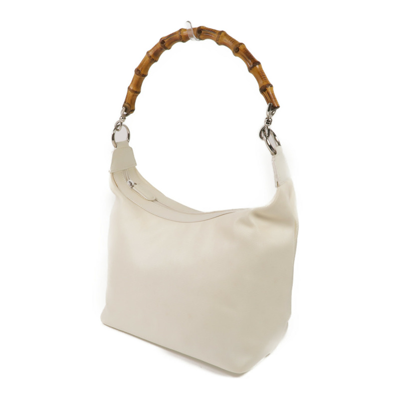 GUCCI 帆布Handbag銀扣手挽袋-2