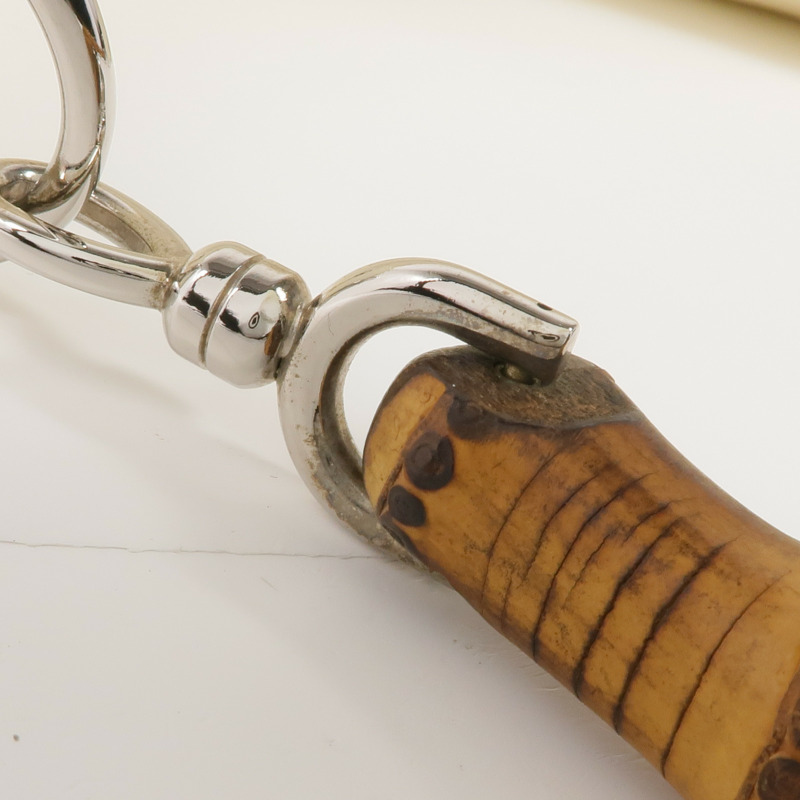 GUCCI 帆布Handbag銀扣手挽袋-12