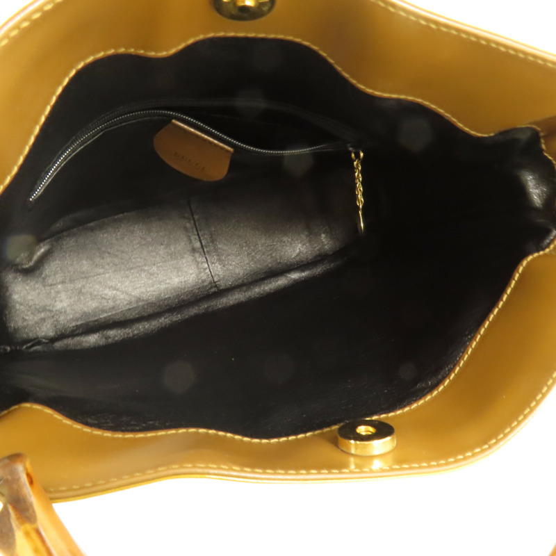 GUCCI 漆皮皮革2 Way Shoulder Bag金扣手挽肩背兩用袋-5