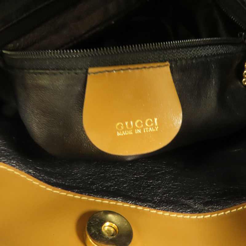 GUCCI 漆皮皮革2 Way Shoulder Bag金扣手挽肩背兩用袋-7