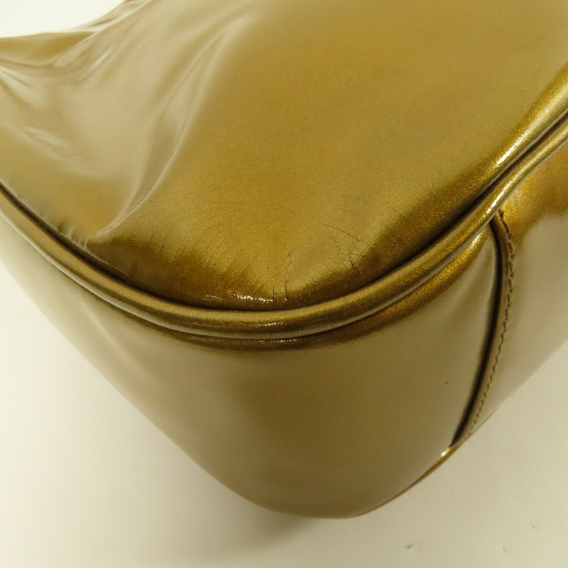 GUCCI 漆皮皮革2 Way Shoulder Bag金扣手挽肩背兩用袋-9