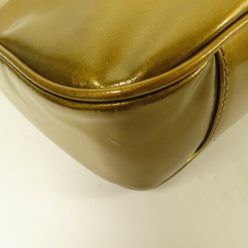 GUCCI 漆皮皮革2 Way Shoulder Bag金扣手挽肩背兩用袋-11