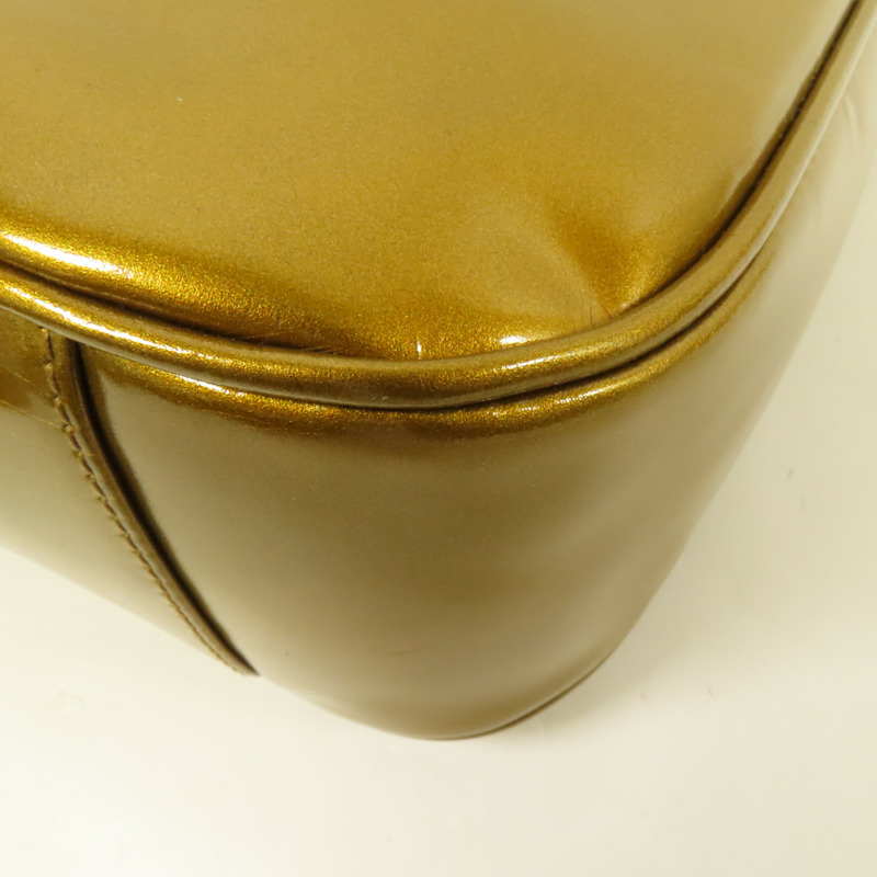 GUCCI 漆皮皮革2 Way Shoulder Bag金扣手挽肩背兩用袋-12