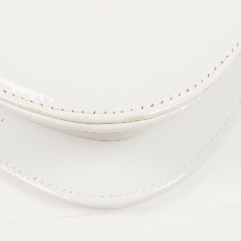 PRADA 漆皮皮革Shoulder Bag銀扣肩背袋-5