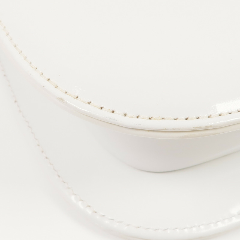 PRADA 漆皮皮革Shoulder Bag銀扣肩背袋-6