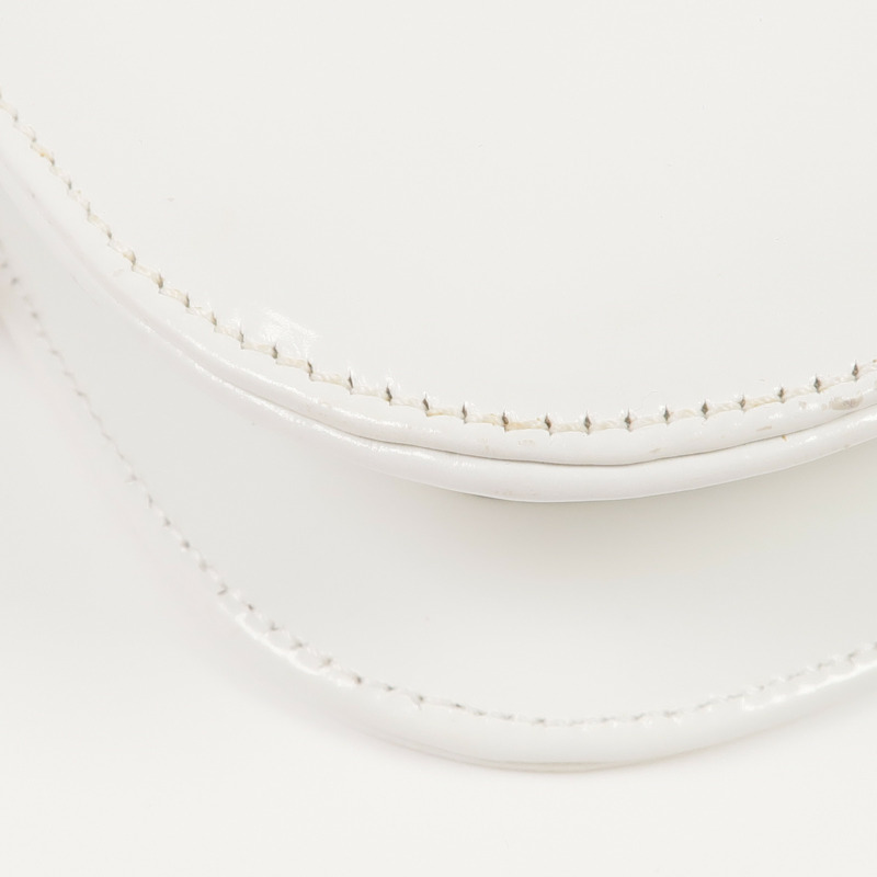 PRADA 漆皮皮革Shoulder Bag銀扣肩背袋-8