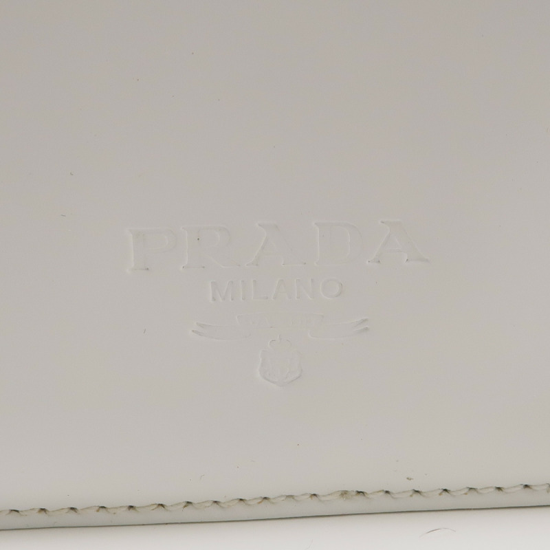 PRADA 漆皮皮革Shoulder Bag銀扣肩背袋-20