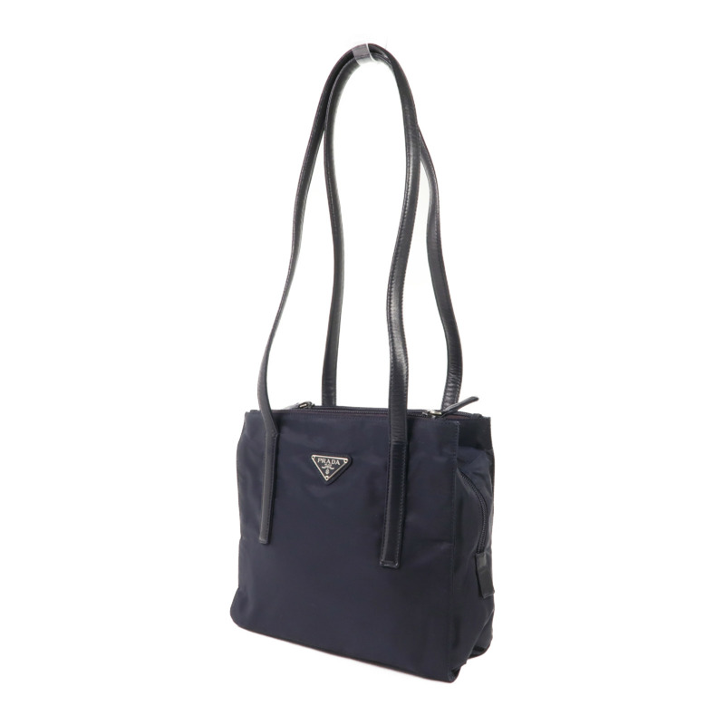 PRADA 尼龍Shoulder Bag銀扣肩背袋-2