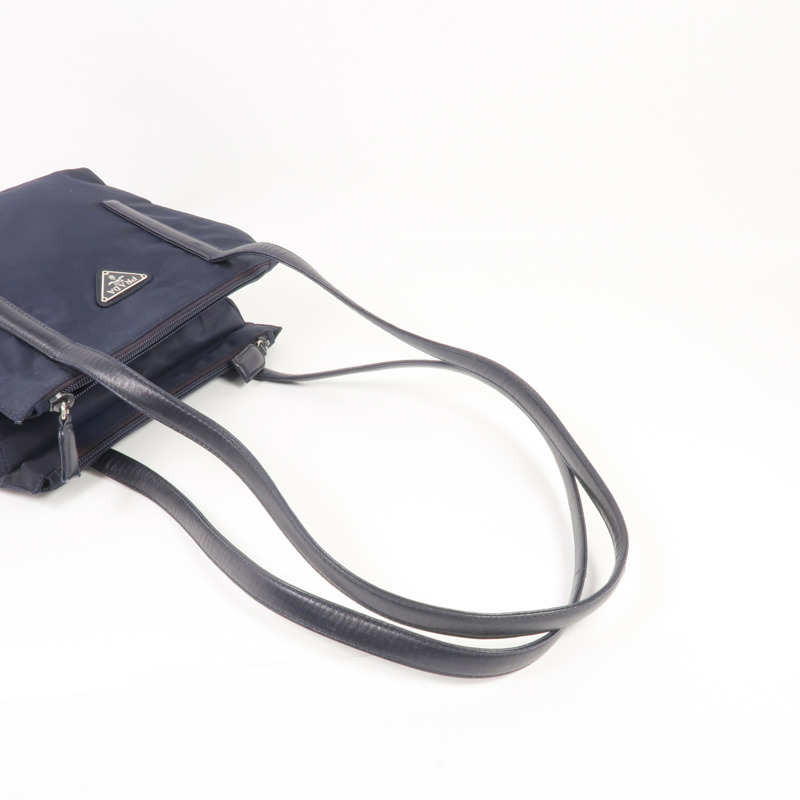 PRADA 尼龍Shoulder Bag銀扣肩背袋-4