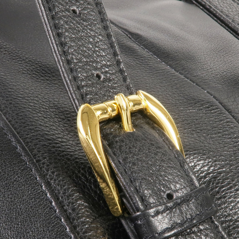 VERSACE 牛皮皮革Backpack金扣背包-9