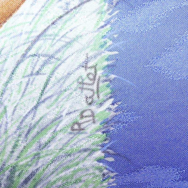 【日本直送】愛馬仕 Carre 90 絲巾「肯亞」藍色真絲款,正品 BA6850-14