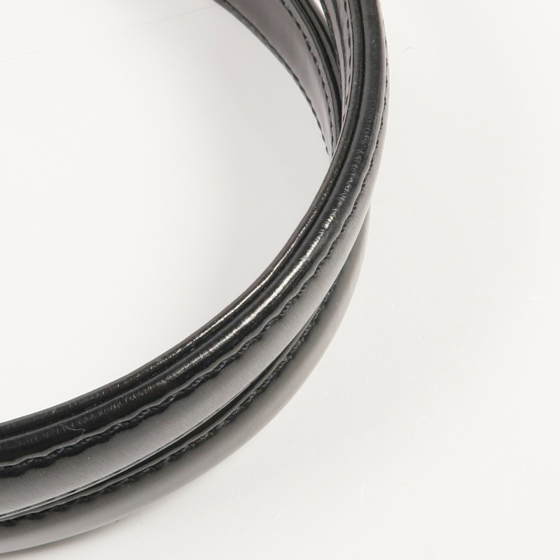 VERSACE 漆皮皮革Handbag銀扣手挽袋-18