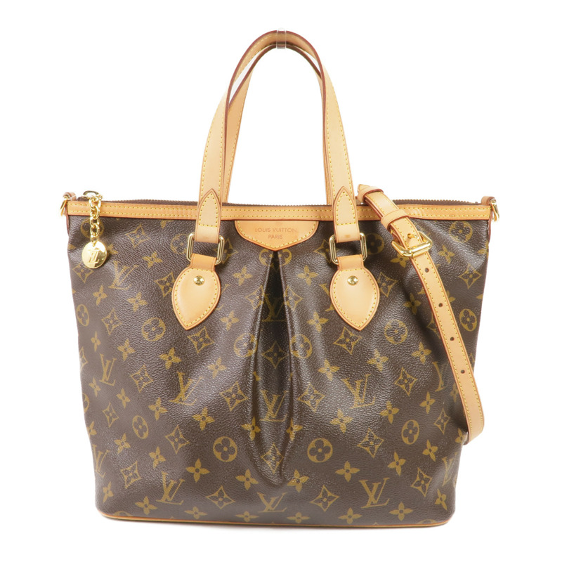 LOUIS VUITTON Monogram Palermo PM金扣手挽肩背兩用袋-0