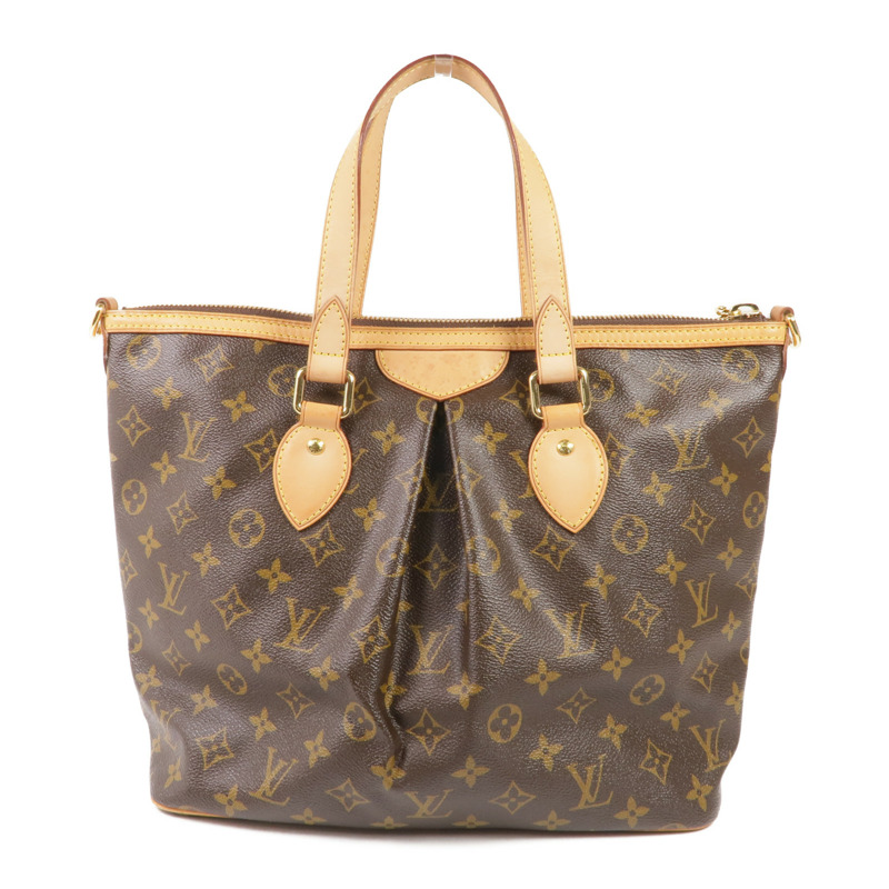 LOUIS VUITTON Monogram Palermo PM金扣手挽肩背兩用袋-1