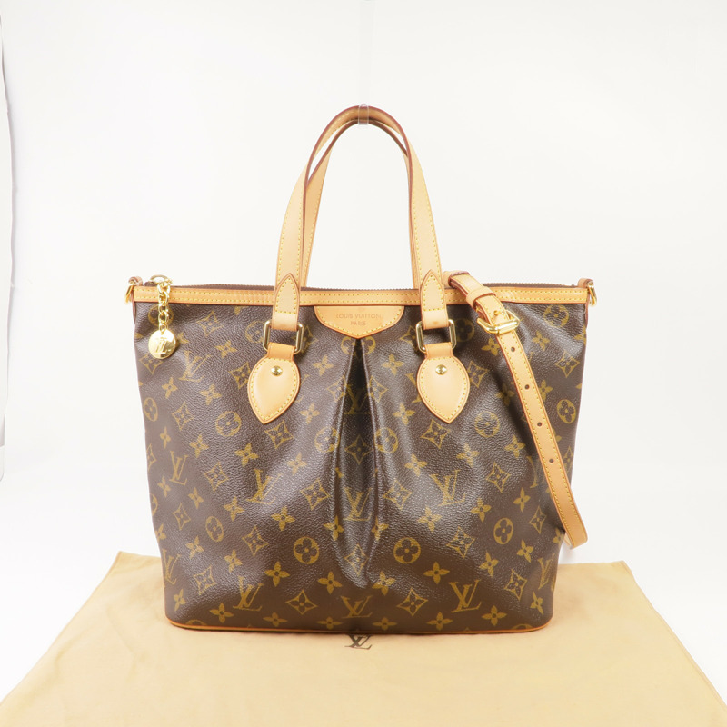 LOUIS VUITTON Monogram Palermo PM金扣手挽肩背兩用袋-17