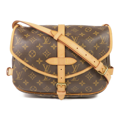 LOUIS VUITTON Monogram Saumur 30金扣肩背袋