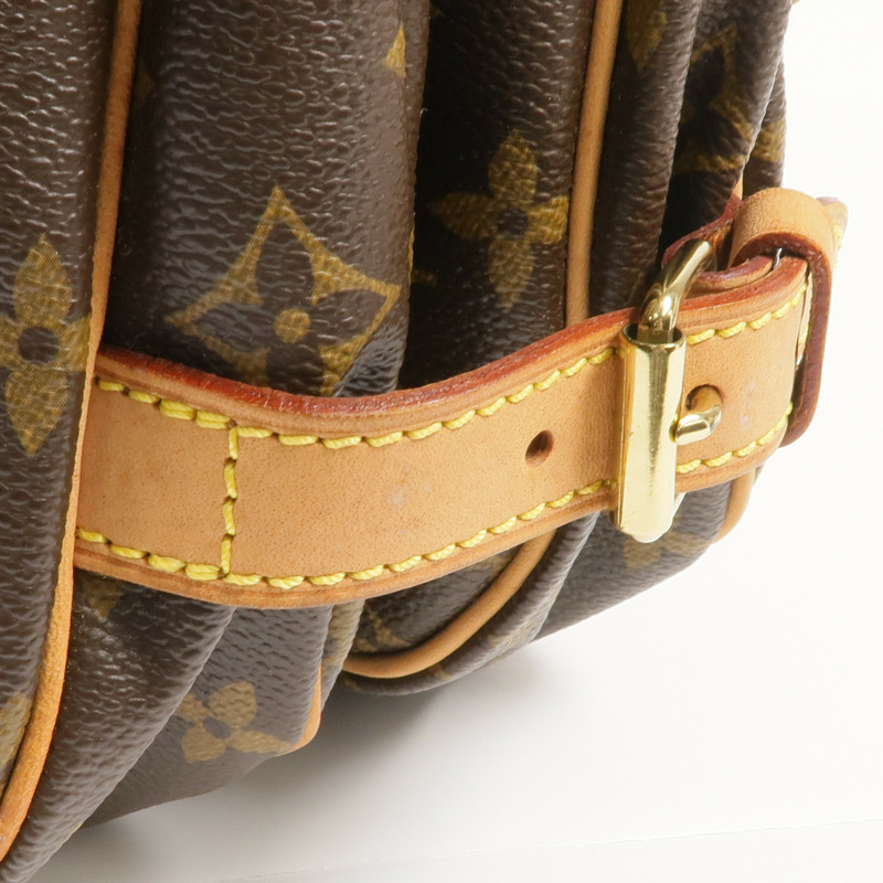 LOUIS VUITTON Monogram Saumur 30金扣肩背袋-11