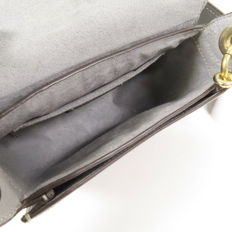 COACH 牛皮皮革Shoulder Bag金扣手挽肩背兩用袋-5