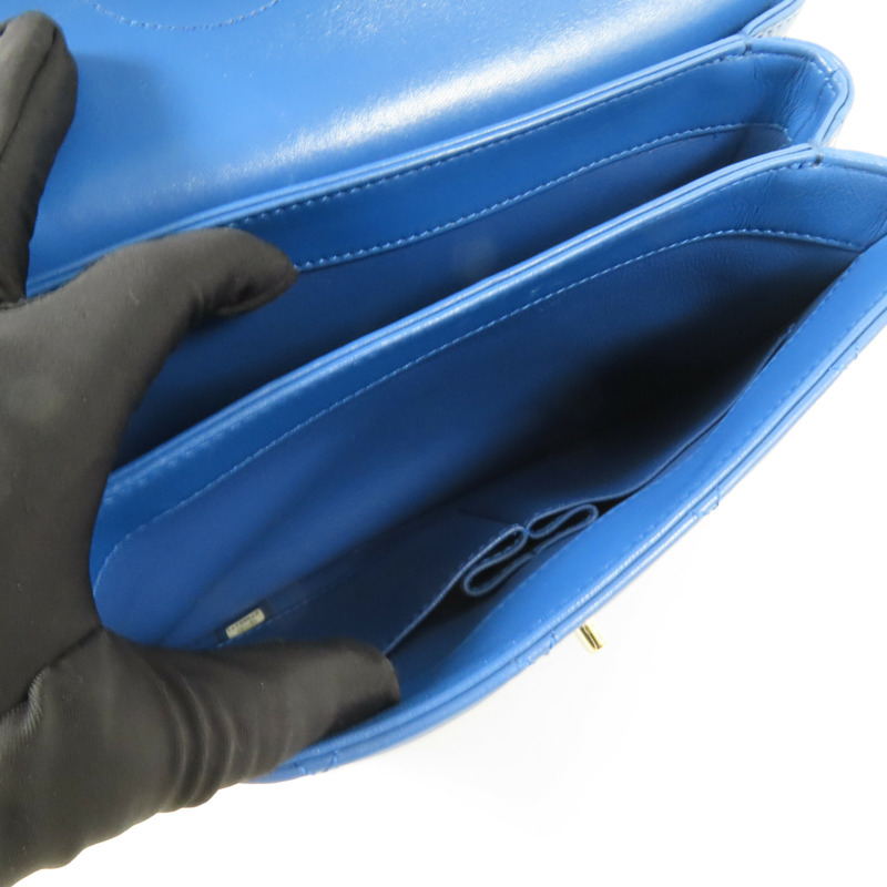 CHANEL 羊皮皮革2 Way Shoulder Bag金扣手挽肩背兩用袋-6