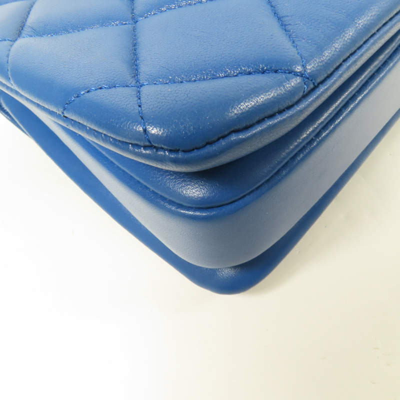 CHANEL 羊皮皮革2 Way Shoulder Bag金扣手挽肩背兩用袋-15