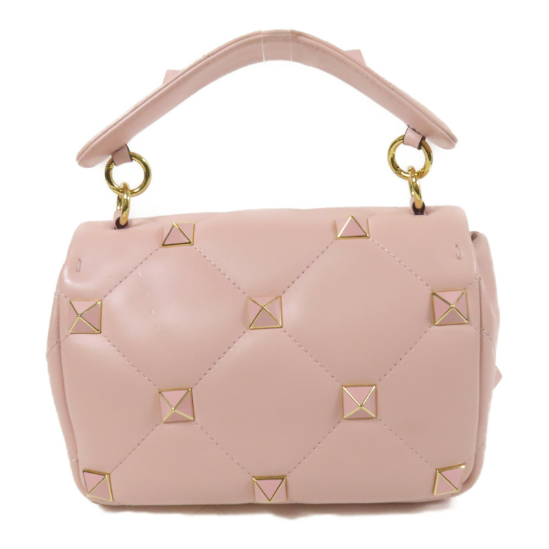 Valentino 羊皮皮革Rockstud金扣手挽肩背兩用袋-1