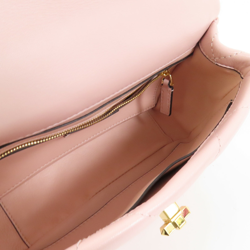 Valentino 羊皮皮革Rockstud金扣手挽肩背兩用袋-5