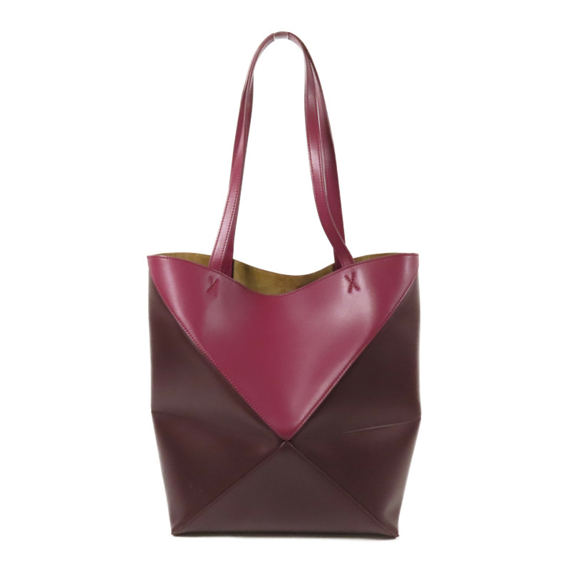 LOEWE 牛皮皮革Puzzle Fold Tote肩背袋-1