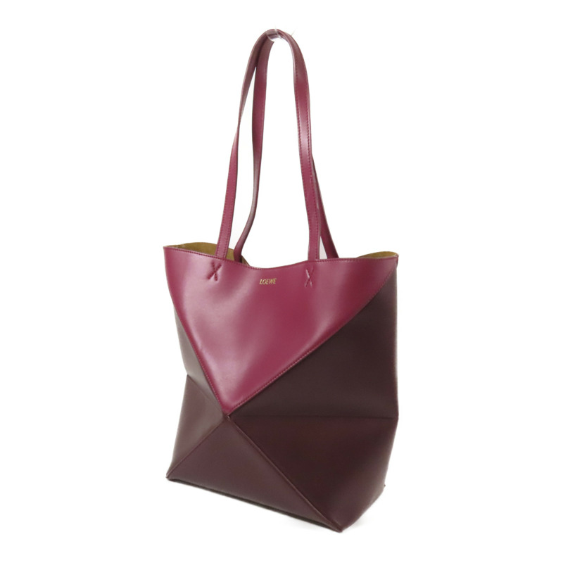 LOEWE 牛皮皮革Puzzle Fold Tote肩背袋-2