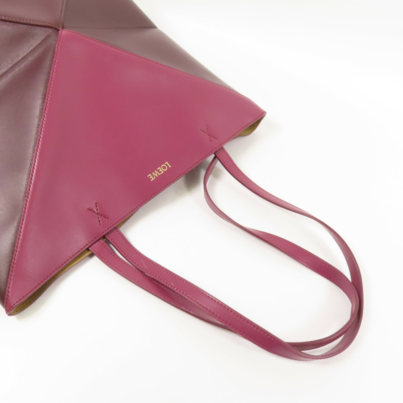 LOEWE 牛皮皮革Puzzle Fold Tote肩背袋-4