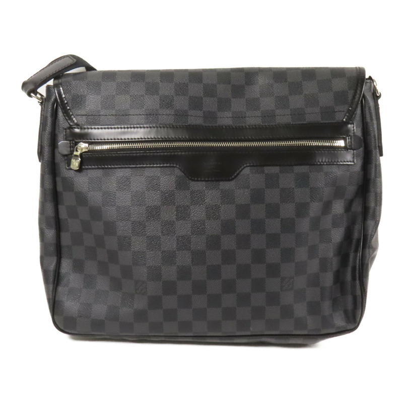 LOUIS VUITTON Damier Graghite Daniel MM銀扣肩背袋-1
