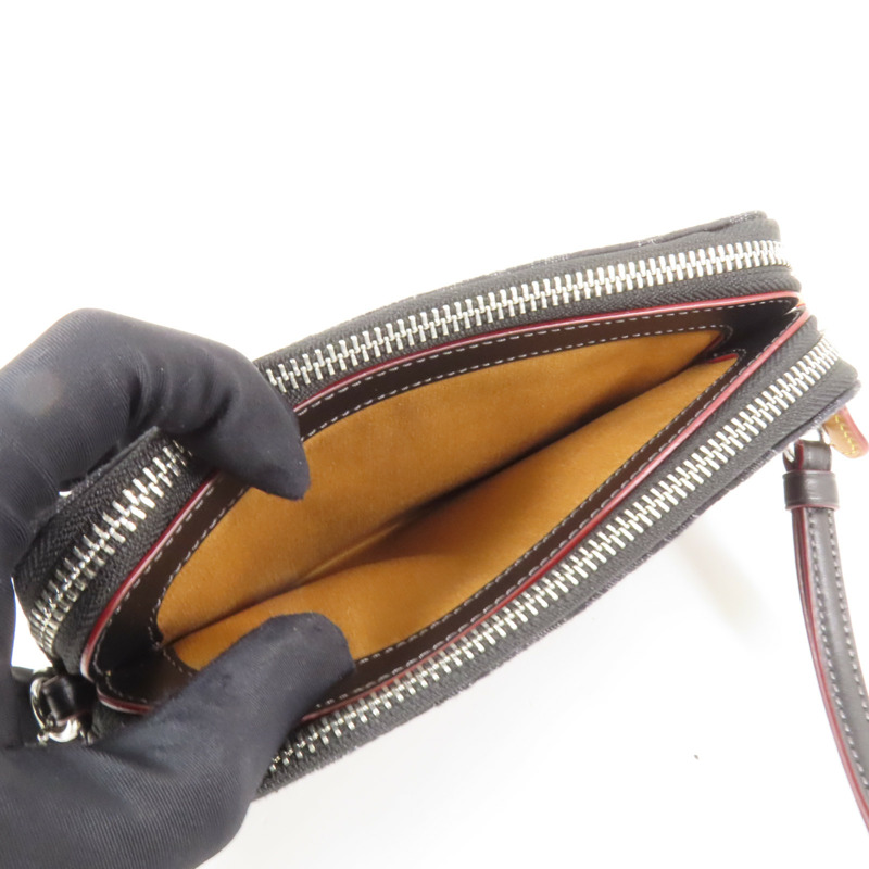 COACH 帆布Shoulder Bag銀扣肩背袋-4