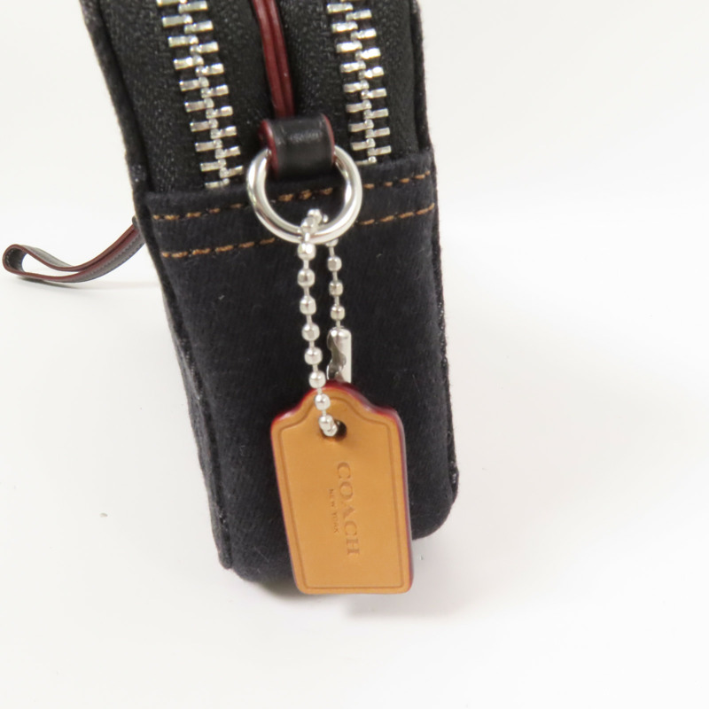 COACH 帆布Shoulder Bag銀扣肩背袋-6