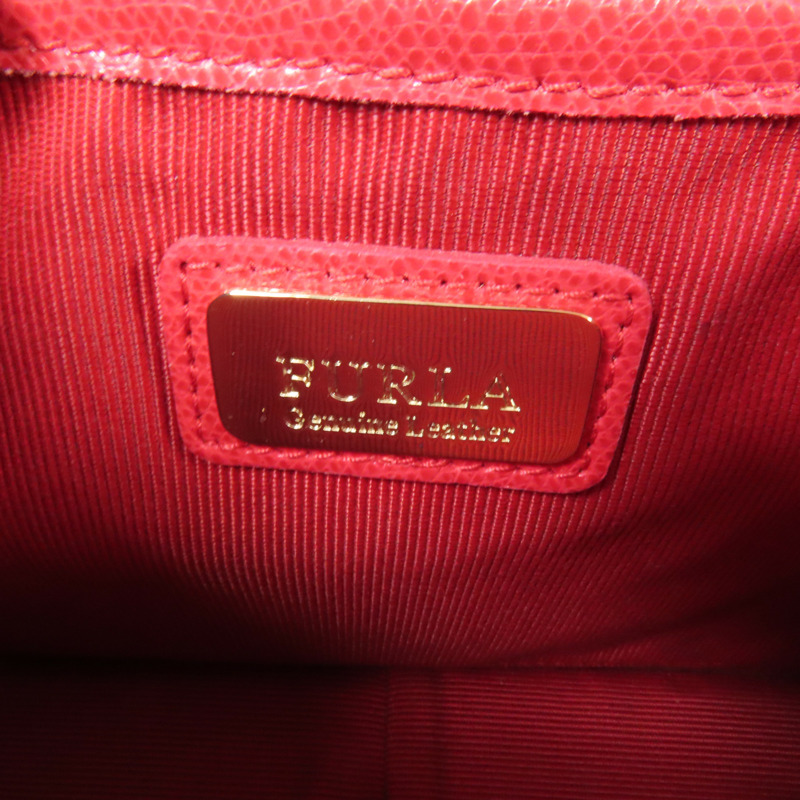 Furla 牛皮皮革Shoulder Bag金扣手挽肩背兩用袋-8
